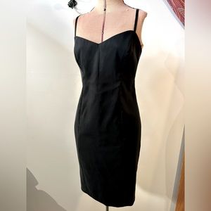 Laundry by Shelli Segal Vintage black sweetheart spaghetti strap dress size 4